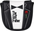 The Golf Father Golf Club Covers, Driver Fairway Hybrid Headcover, Funny Putter Cover Magnetic, Black & White Color Iron Covers,Golf Gifts for Men