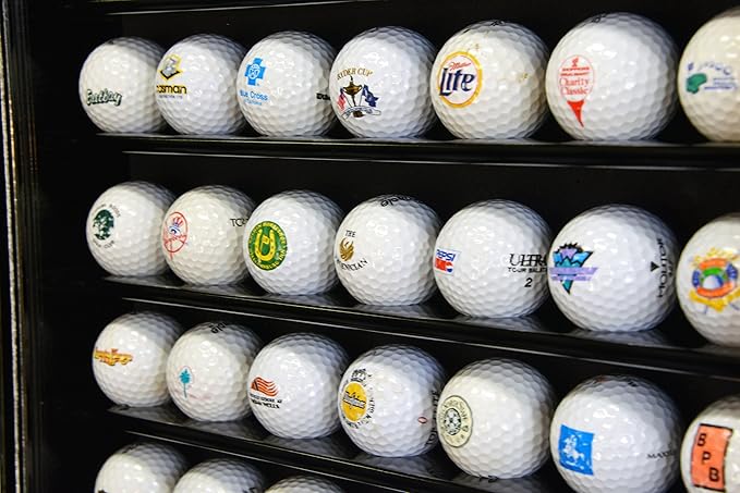 sfDisplay.com,LLC. 63 Golf Ball Designer Display Case Cabinet Wall Rack Holder w/98% UV Protection Lockable