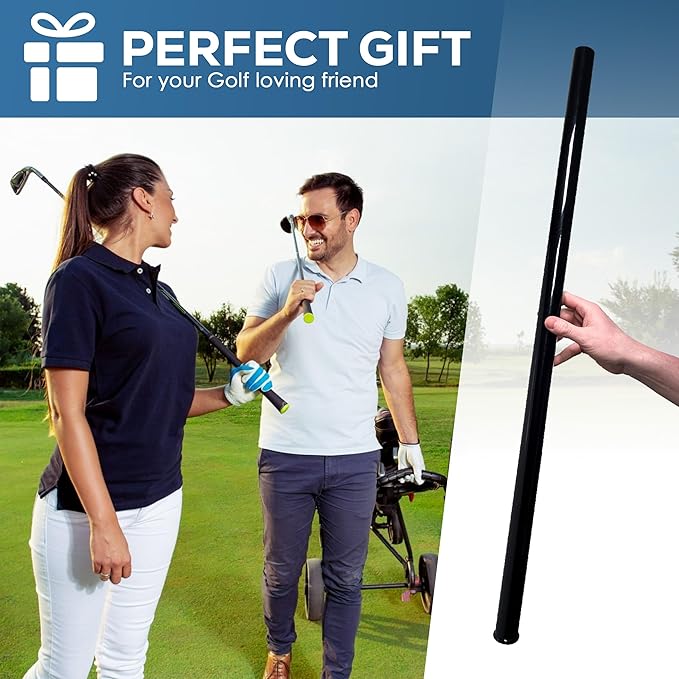 Golf Bag Tubes Set of 14 (1.25'') + 1 (1.5'') for Fat Putter Grip, Club Protection Sleeves, Dividers & Organizer, Travel Accessory for Golf Bag Separation and Organization with Putter Clip