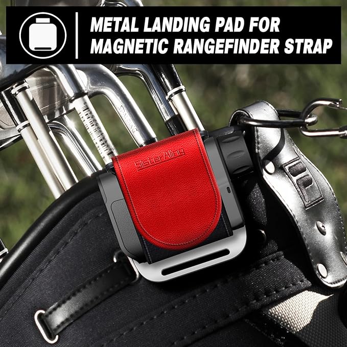 Golf Bag Metal Landing Pads for Magnetic Golf Towel,Golf Rangefinder,Golf Flask,Golf Speaker- Quick Access to Magnetic Golf Equipment and Accessories-Golf Gift -US Patent
