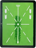 Swing Mat Trainer - Golf Strike Mat & Divot Board with Velvet Cushion, Shock Absorption & Non-Slip Rubber Base - Golf Practice Mats for Swing Detection, Precision Path Feedback, 11.8"x15.7"