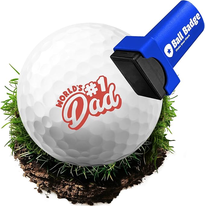 Ball Badge - Golf Ball Stamp (The Icon Series), Golf Ball Marker, Reusable Golf Ball Marking Tool to Identify Golf Balls