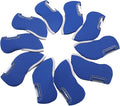 Sword &Shield sports 10pcs Neoprene Golf Iron Club Covers See Through Window Head Cover