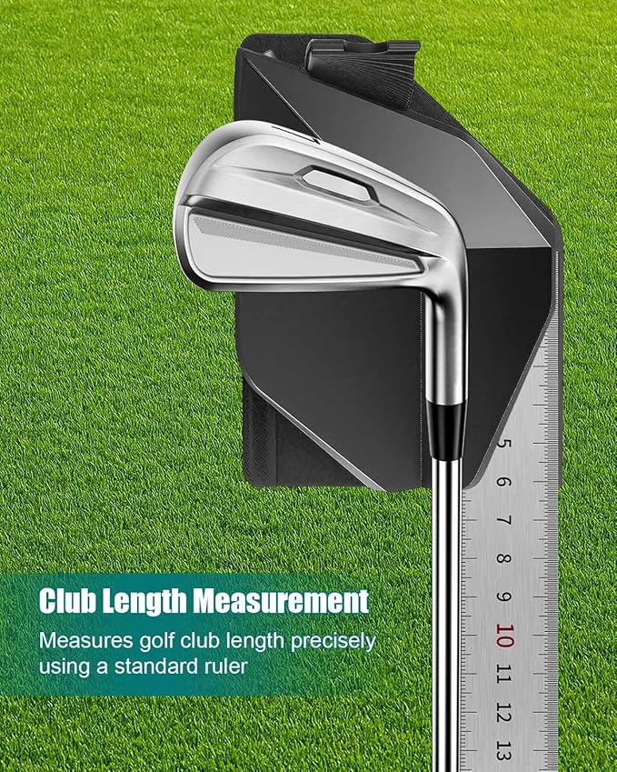 Golf Club Ruler Fitting Tool – Length Measuring Aid, Club Head Angle Adjustment & Swing Weight Balance Scale for Club Repair and Fitting