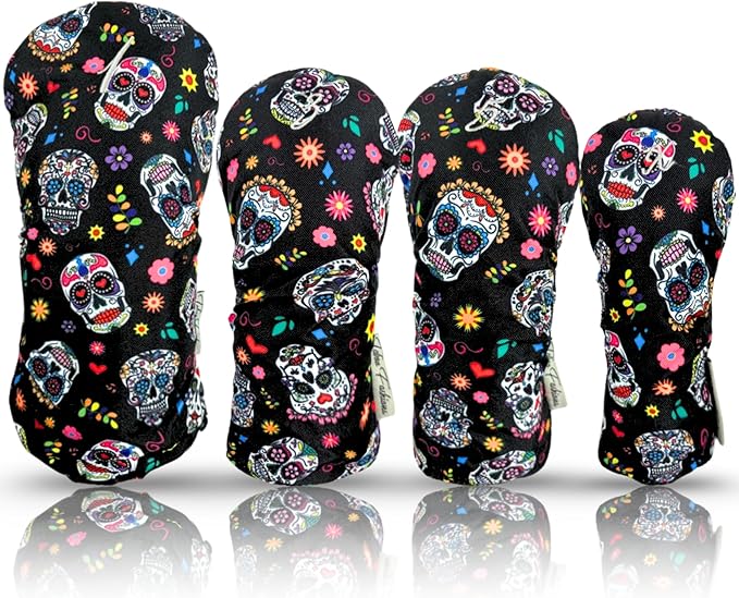 Taboo Fashions Resort Collection Golf Club Covers for Women - Numbered Golf Headcovers Set for Driver, Fairway and Hybrid Clubs - Weather Resistant, Pack of 4