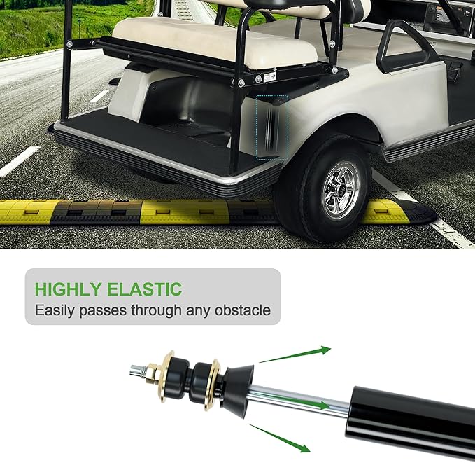 10L0L Rear Shock Absorbers for Club Car DS 1988-2008, Club Car Precedent 2004-Up Golf Cart Electric & Gas, OEM# 1013164 1014236, 2 Pack