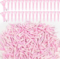 Amy Sport Golf Tees Styllish Bamboo Wooden Coloured Painted Bulk 200 Pack 1 1/2 3 1/4 2 3/4 Inch Tee, Enhanced Visibility Color Purple Pink Green Blue, Practice for Men Women