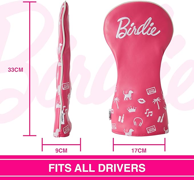 Shanker Golf Headcover - Birdie Funny Headcovers - Tour Grade PU Leather - Great Joke Golf Gift for Women - Perfect Funny Gift for Female Golfers