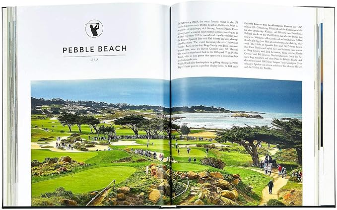 Golf: The Ultimate Book - Graphic Image Leather Bound Book Green - Fine Collectible Edition - Made in USA