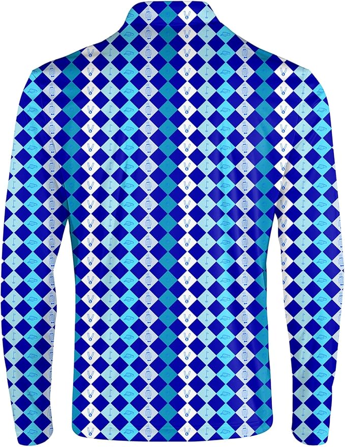 Men's Long Sleeve Golf Shirt Quick Dry 3 Button Work Fishing Outdoor Casual Collar Shirt