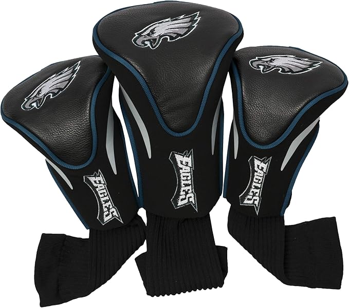Team Golf NFL Numbered 1, 3, & X, Fits Oversized Drivers, Utility, Rescue & Fairway Clubs, Velour Lined for Extra Club Protection