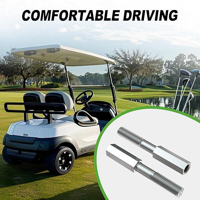 Shock Extension Rod Kit for EZGO TXT Club Car with Lifts Kit or Other Modifications to Raise The Body, OEM 70928-G01, 76418-G01, 70630-G01
