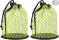 Golf Ball Storage Bag Nylon Mesh Golf Pouch with Adjustable Drawstring Closure for Balls Outdoor Sports Supplies