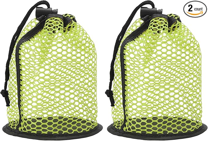 Golf Ball Storage Bag Nylon Mesh Golf Pouch with Adjustable Drawstring Closure for Balls Outdoor Sports Supplies