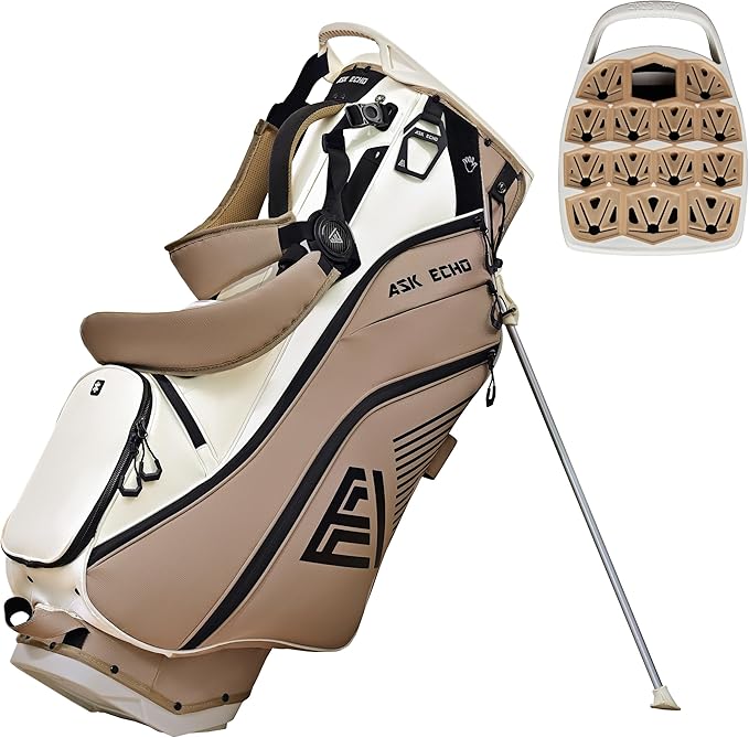 ASK ECHO ST-Lock Mecha 14 Way Dividers Quiet Hybrid Stand Bag for Men & Women