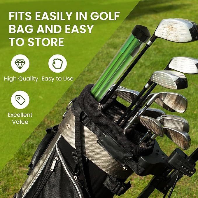 FINGER TEN Golf Alignment Sticks Rods Swing Trainer Tools 48 Inch 2 Or 3 Pack, Fits in Golf Bag Tour Stickers Practice Training Aid