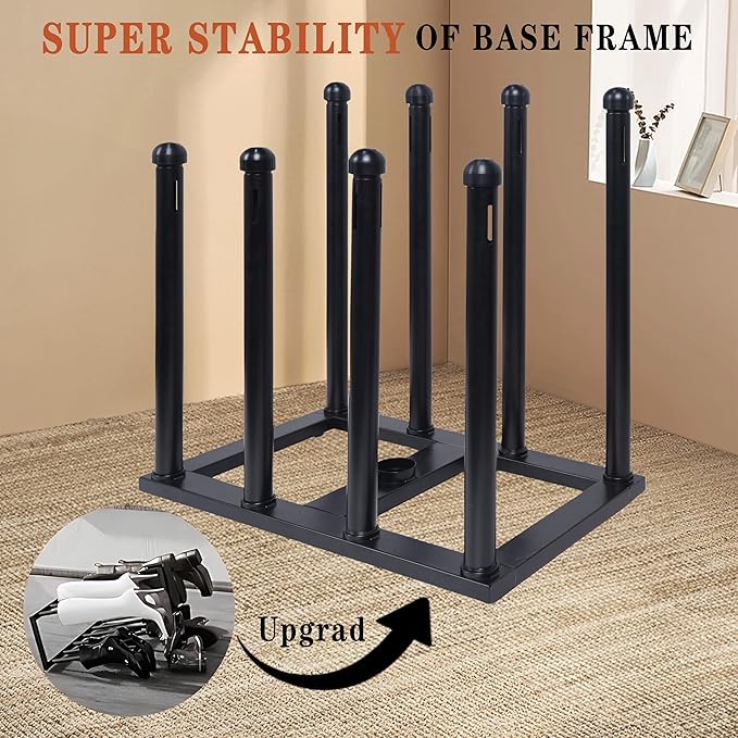 Boot Rack Organizer Tall Boots Boot Storage Free Standing Shoe Racks Black Metal for Dorm Room, Closet, Entryway, Bedroom for 4 Pairs With Multifunctional Portable Dryer 600W(54.1 * 50 * 30)