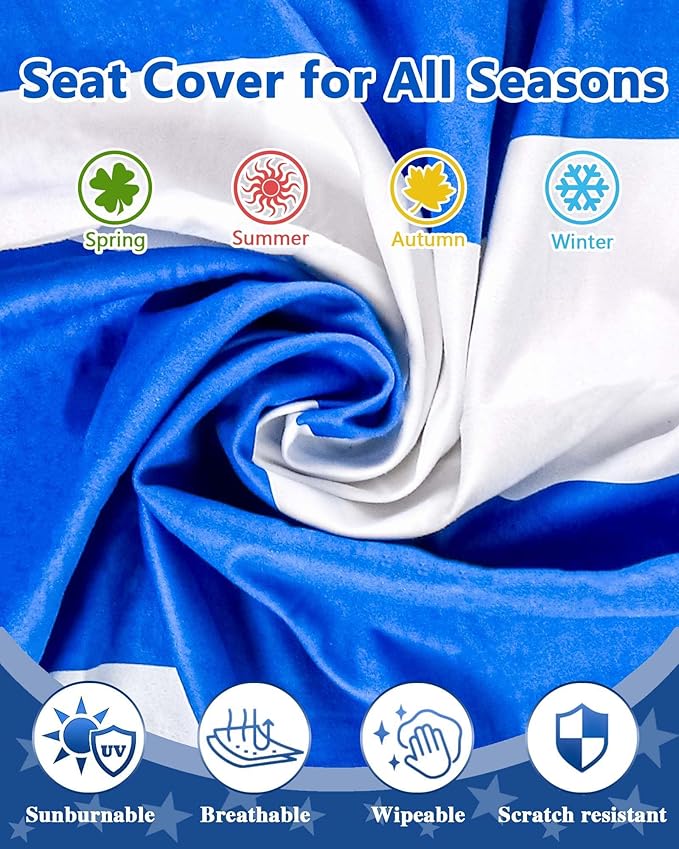 Comfortable Golf Cart Seat Covers, Soft Golf Cart Towel, Golf Cart Accessories, Club Car and Other 2-Seat Golf Carts