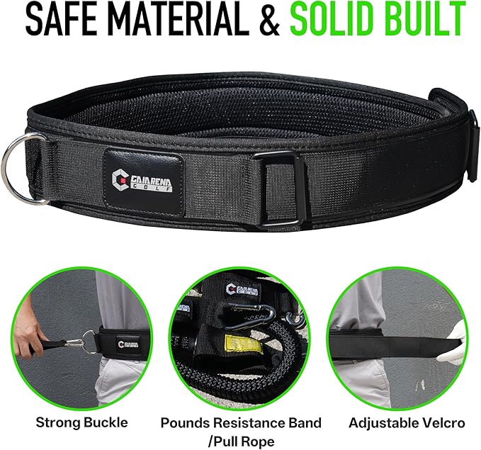 GAIARENA Golf Core Strength Trainer Swing Power Training Equipment, Golfing Exercise Resistance Bands Indoor Golf Fitness Equipment to Improve Speed Strength Flexibility Rotation Swing Posture