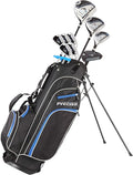Precise M3 Men's Right-Handed Complete Golf Club Set | Package Includes: 460CC Driver, 3 Wood, 21* Hybrid, 6-9 Irons, Pitching Wedge, Putter, Deluxe Stand Bag, 3 Headcovers | Select Your Size & Color
