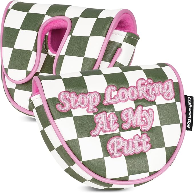Craftsman Golf Club Cover Golf Head Cover for Driver Fairway Hybrid/Utility Woods Headcover Set Putter Head Cover for Mallet Blade DF3
