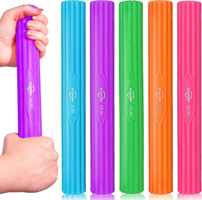 Flex Therapy Bar and Grip Strength Trainers set, Physical Therapy & Resistance Bar for Golfers Elbow, Tendinitis, Wrist,Forearms Pain, Improve Grip Strength and Relieve Pain