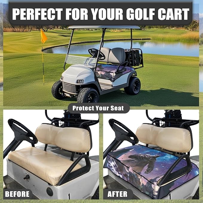 Golf Cart Seat Covers Universal Golf Cart Seat Cover Blanket Cushion Cover Sports Golf Cart Accessories