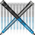 Geoleap Golf Grips Set of 13- Back Rib Improved Control，Multi Compound Rubber And Cord Hybrid Golf Club Grips, Standard/Mdisize, 7 Colors Optional.