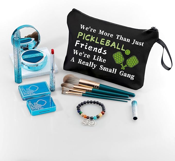 Pickleball Gifts for Women - Small Cosmetic Bag, Birthday Gifts for Her Bff Bestie Best Friend Sister