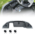 Golf Cart Dash Kit with Locks and Keys for 2008.5-Up Club Car Precedent Tempo Onward Golf Cart, Carbon Fiber Printing Precedent Dash Cover