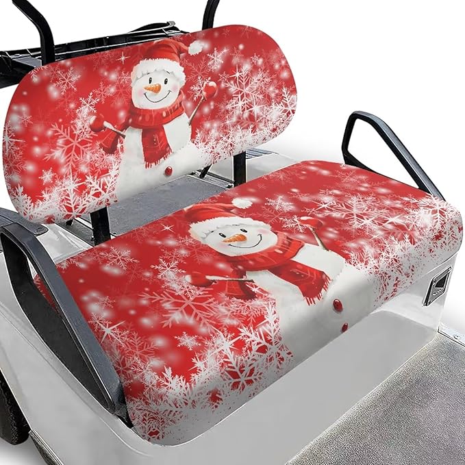 Golf Cart Seat Covers, Universal Fit & Nonskid Bottom Fits for Club Car 2 Person Seats Golf Carts
