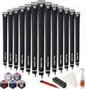 Rubber Golf Grips 13 Pack, Concise Fashion Design, Non-slip, Choose from 13 Grips Set or 13 Grips with Regripping Kit, Standard/Mid/Jumbo Size, 5 Colors Available, RG02 Golf Club Grips