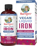 Iron Supplement for Women Men & Kids | Liquid Iron Supplement for Women Men & Kids | Iron for Healthy Blood & Oxygen | Ages 4 & Up | Sugar Free | Vegan | Non-GMO | Gluten Free | 16 Fl Oz