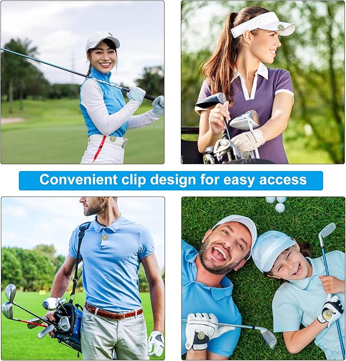 PATIKIL Magnetic Golf Hat Clip, Metal Golf Ball Marker Holder for Golf Caps Gloves