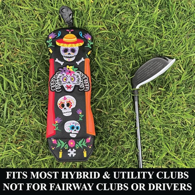 Giggle Golf Utility/Hybrid Head Cover, Colorful Club Covers for Men & Women
