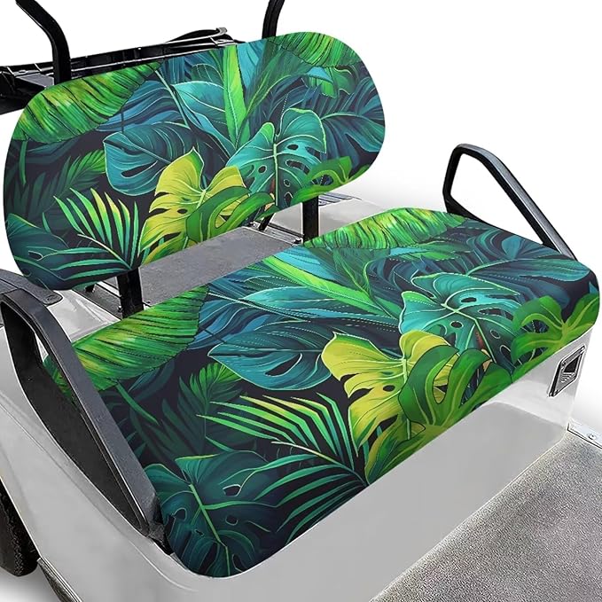 Fashion Print Golf Cart Seat Covers 2 Passenger Golf Cart Backrest Cover Golf Cart Seat Towel Gift for Friends