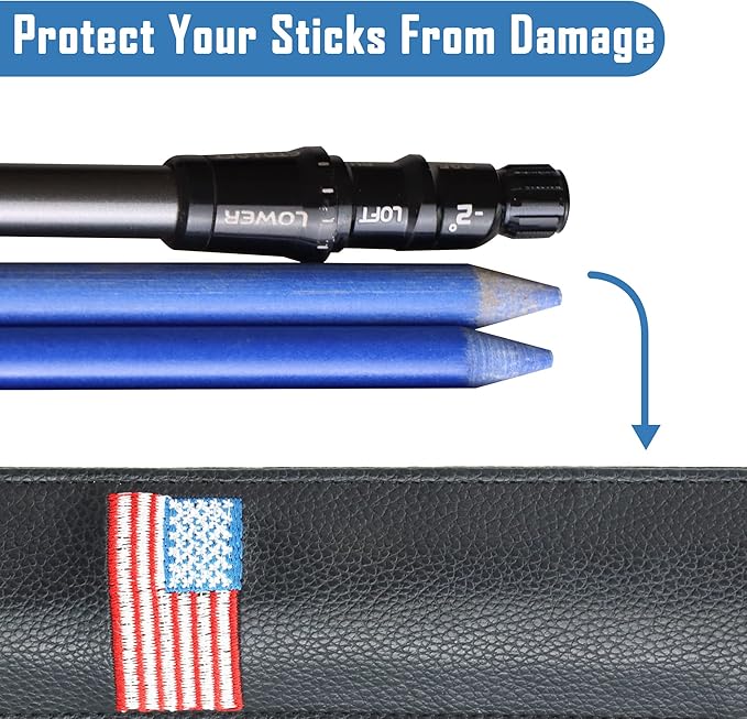 Golf Alignment Stick Cover Case Holder Hold at Least 3 Sticks