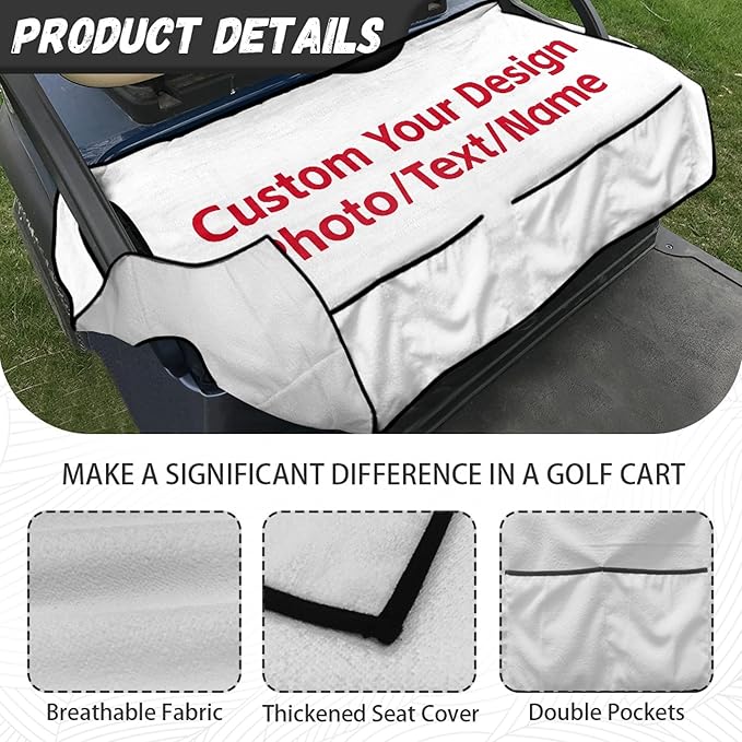 Golf Cart Seat Covers Universal Golf Cart Seat Cover Blanket Cushion Cover Sports Golf Cart Accessories