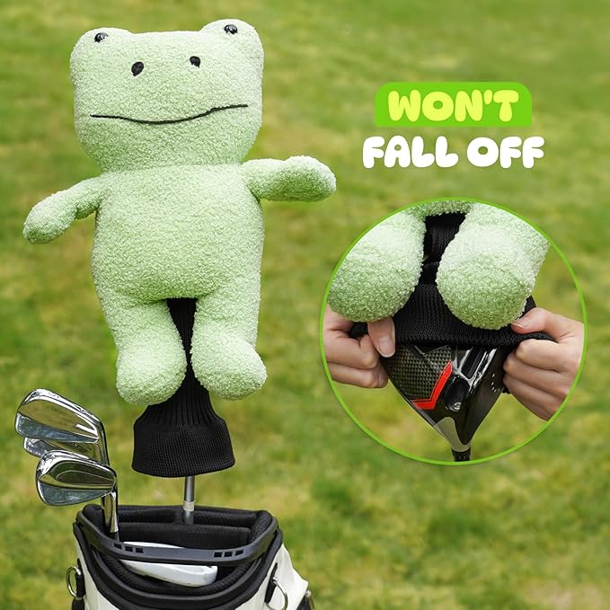 Driver Headcover, Funny Golf Club Covers Soft Plush Animal Golf Head Covers, Creative Golf Headcover Fits Standard 460cc Driver Head