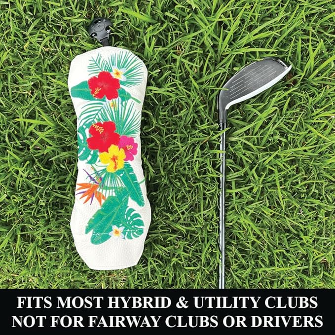 Giggle Golf Utility/Hybrid Head Cover, Colorful Club Covers for Men & Women