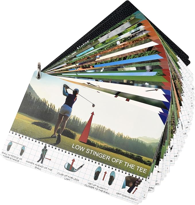 Golf Reference Cards - Essential Golf Rules & Tips | Waterproof, Durable, Compact Design for Golfers | Perfect for Beginners & Pros | Improve Your Game Instantly