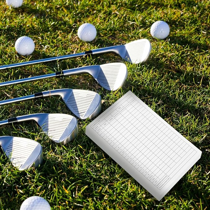 Baluue 30 Sheet Golf Scorecard, Coated Paper Scorecards, Essential Golf Scorekeeping Tools, Score Keeper Card Scorekeeper Accessory Tools