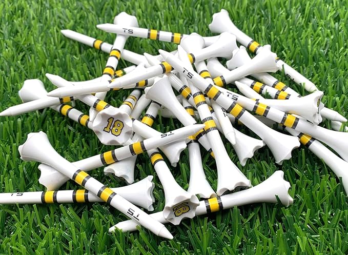 TRUESTRIKE Premium USA Golf Tees – 100-Pack Durable 3¼" / 2¾" Plastic Tees – Made in USA – Perfect Holiday Golf Gift