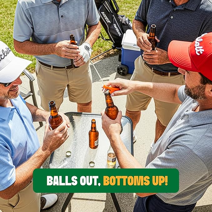 Golf Tee Bottle Opener - Funny Golf Tee and Drink Opener 6 Pack for Men, Bachelor Party Novelty Gift for Golf Outings, Party Favor, Trips, Tournaments