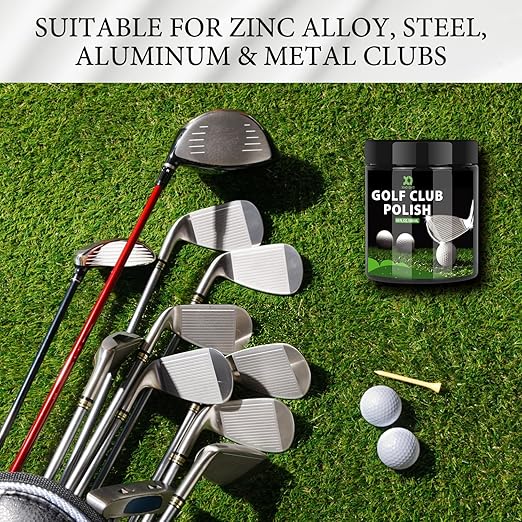 Golf Club Polish and Golf Club Cleaner Kit, 300ml 3-in-1 Rust, Scuff & Stain Remover and Rust Remover for Aluminum, Metal, Zinc and Steel