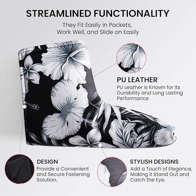 FINGER TEN Golf Blade Putter Cover Premium Synthetic Leather Stylish Design, Universal Headcover Waterproof Protection, Durable Headcovers Covers Fit Most Blade Putters for Men Women