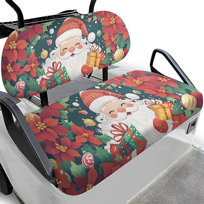 Fashion Print Golf Cart Seat Covers 2 Passenger Golf Cart Backrest Cover Golf Cart Seat Towel Gift for Friends