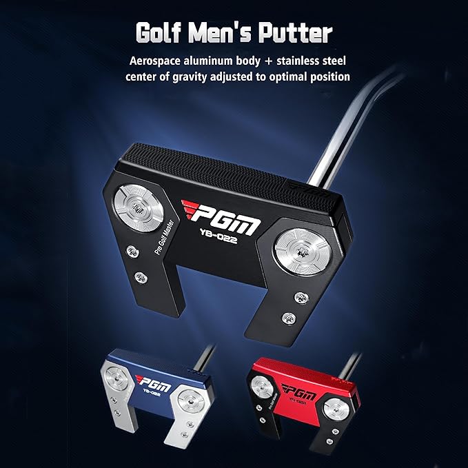 PGM Golf Putter, Aircraft-Grade Aluminum, Ultra-Low Center of Gravity, High Tolerance Putter