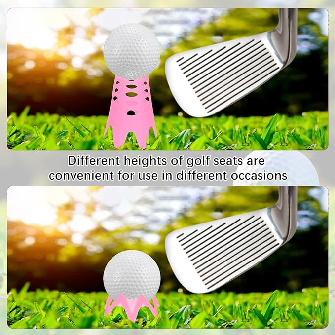 Golf Simulator Tees - Plastic Golf Tees Use for Home & Outdoor & Indoor Driving Range & Winter Turf - Pack of Mat Tees