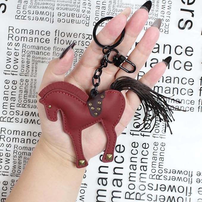 Horse Keychain, Hanging Charm Accessory for Purse, Bag and Backpacks Pony Key Chain for Women